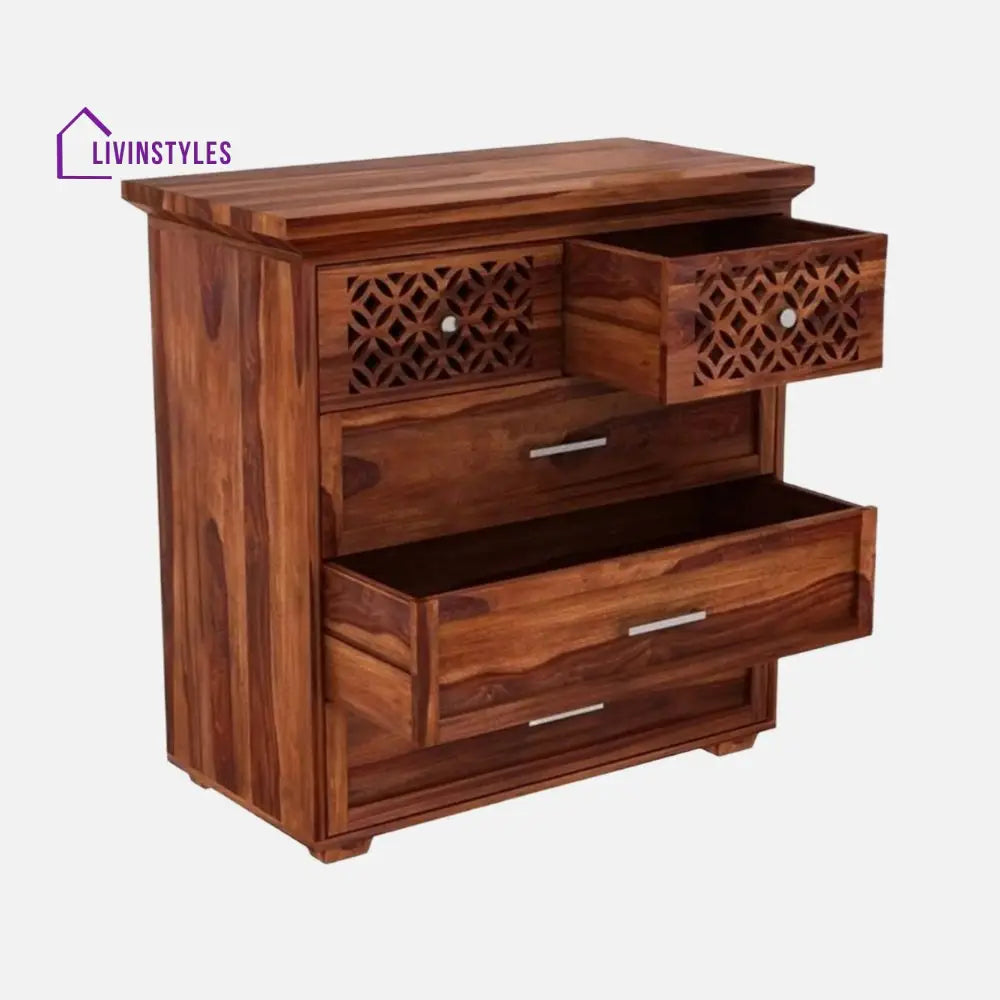 Matilda sheesham wood chest of drawers