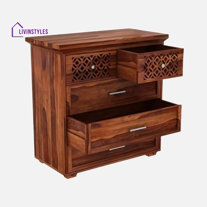 Matilda sheesham wood chest of drawers