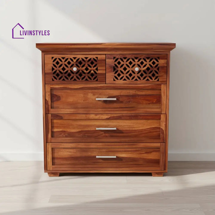 Matilda sheesham wood chest of drawers