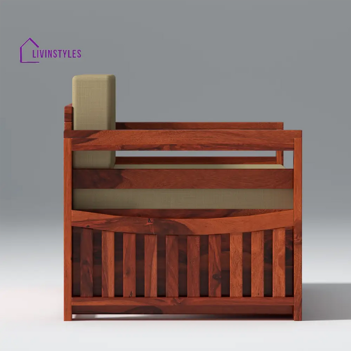 Matvey Retreat Sofa Cum Bed With Box Storage In Reddish Rosewood sofa