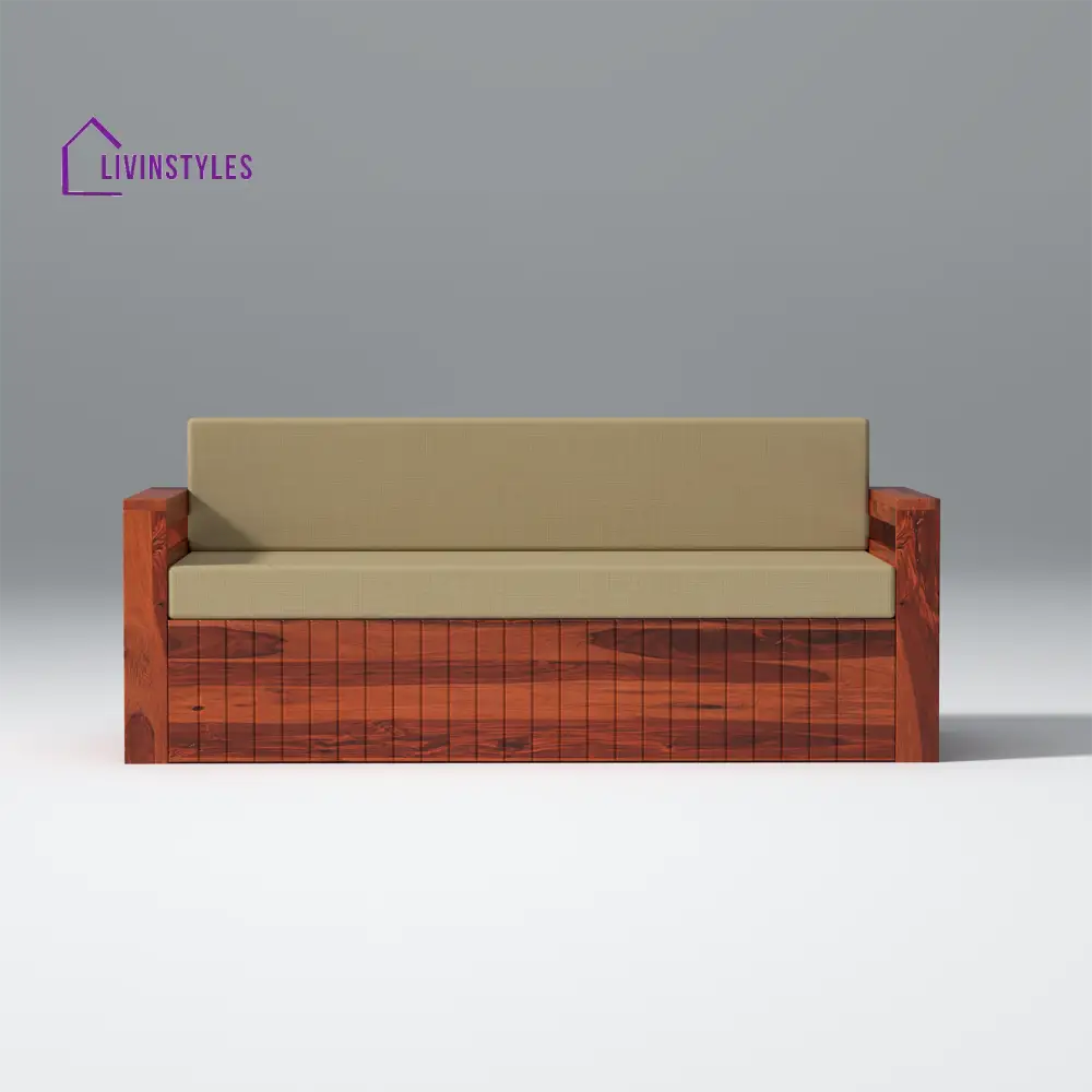 Matvey Retreat Sofa Cum Bed With Box Storage In Reddish Rosewood sofa
