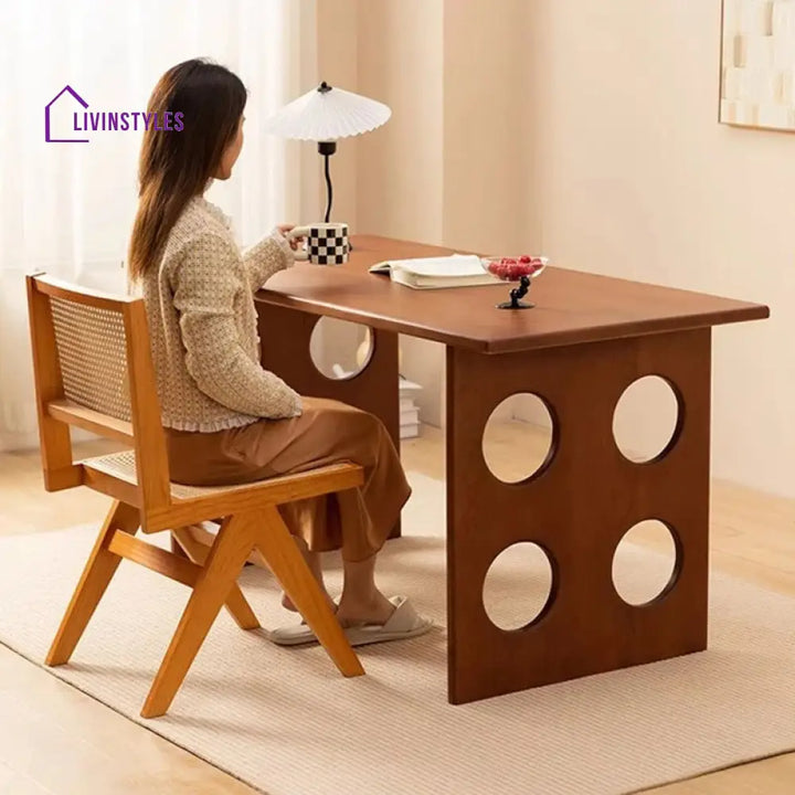 Matvey Solid Wood Study Table for Students