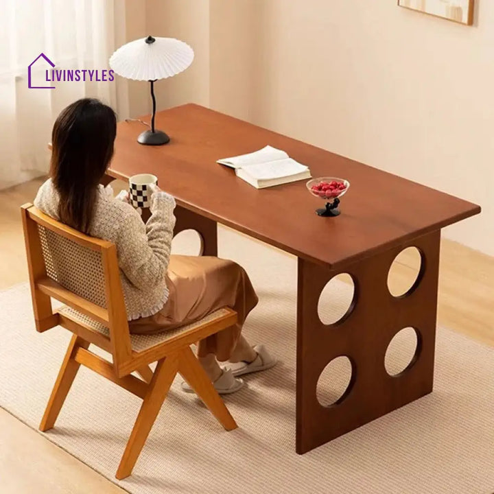 Matvey Solid Wood Study Table for Students