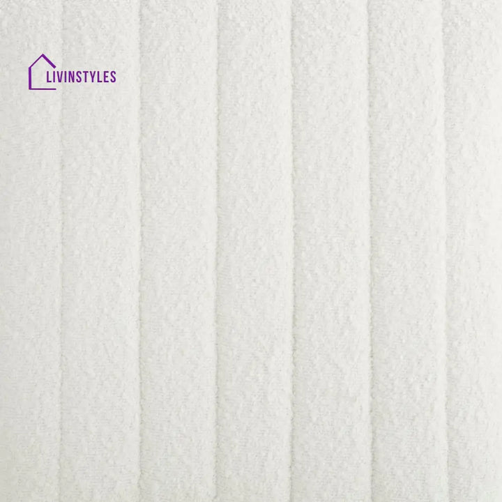 Mauro Rosewood Panelled Bench - Boucle Ivory End of Bed Ottomans