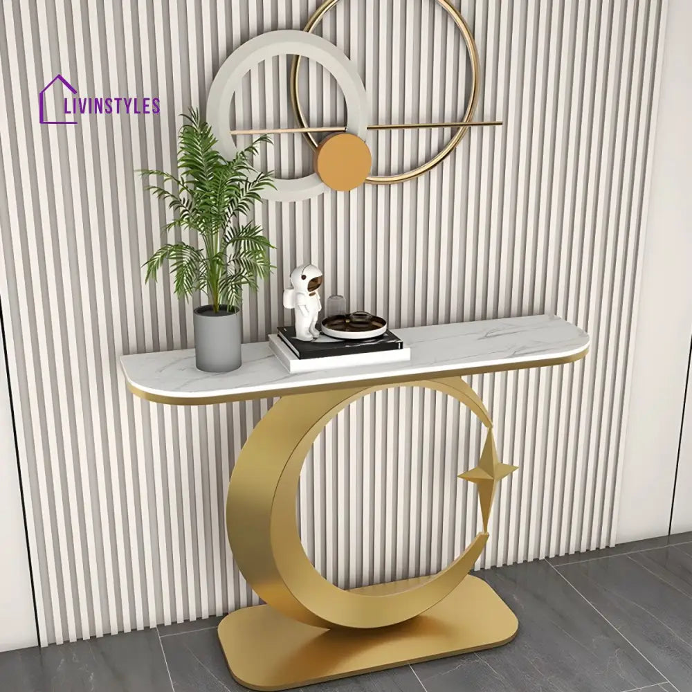 Maxim Stainless Steel Console Table for Living Room