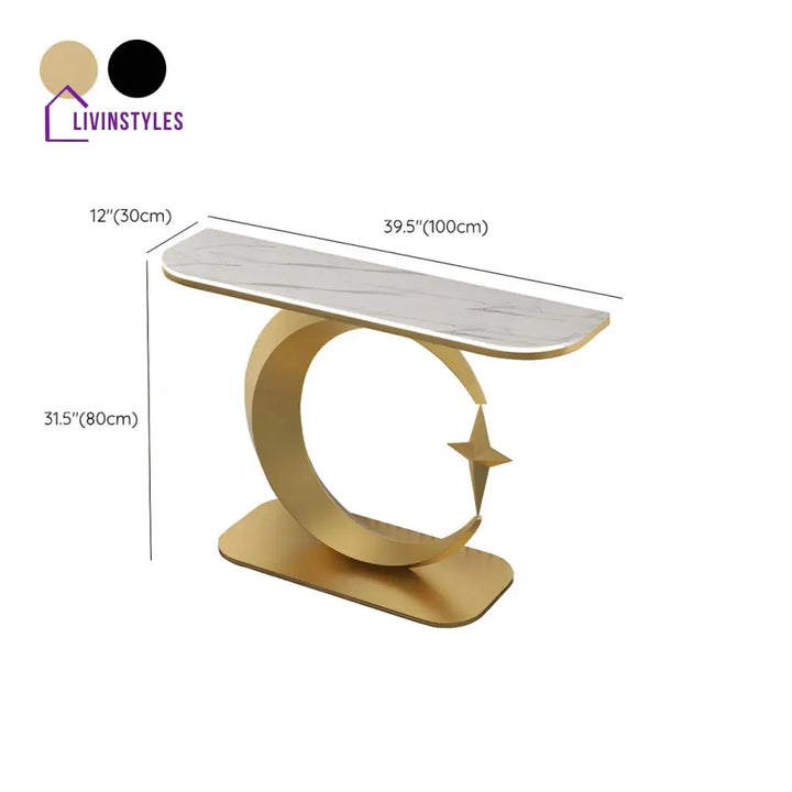 Maxim Stainless Steel Console Table for Living Room