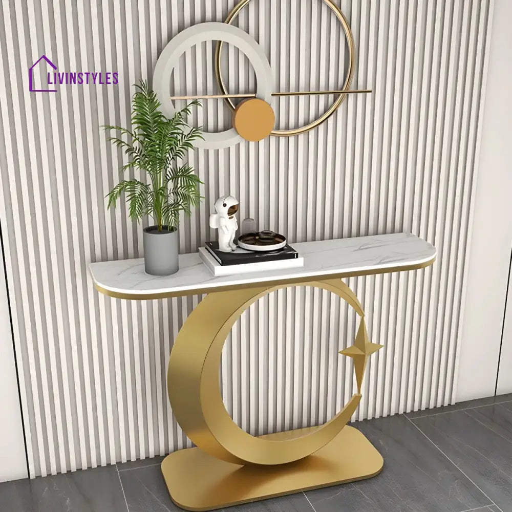 Maxim Stainless Steel Console Table for Living Room