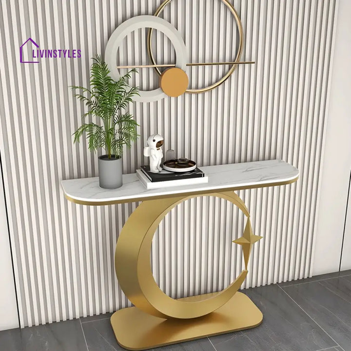 Maxim Stainless Steel Console Table for Living Room