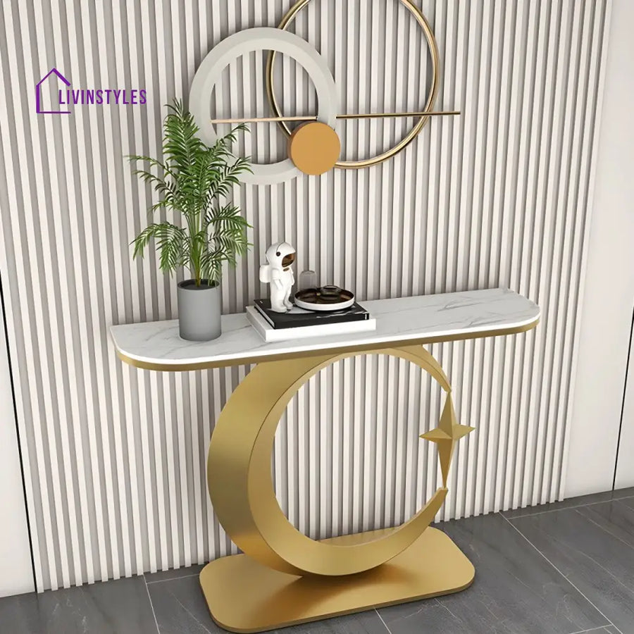 Maxim Stainless Steel Console Table for Living Room