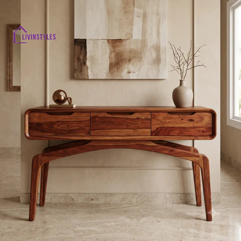 Maximilien Premium Wooden Console Table for Living Room | Entryway Table