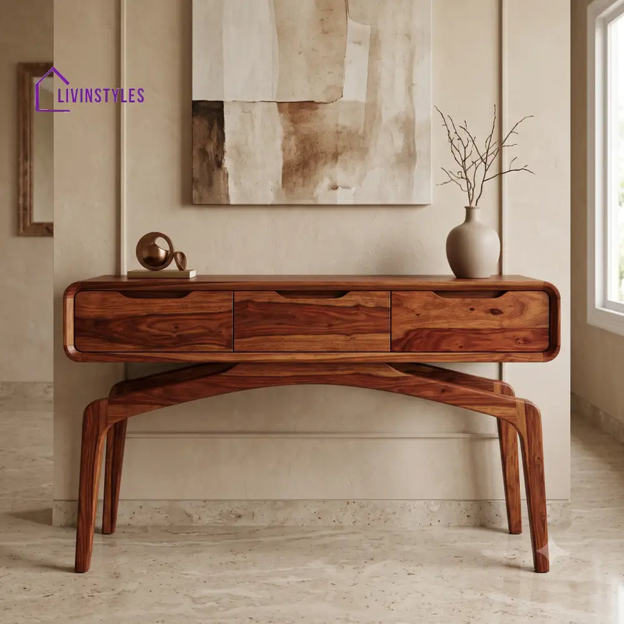 Maximilien Premium Wooden Console Table for Living Room | Entryway Table