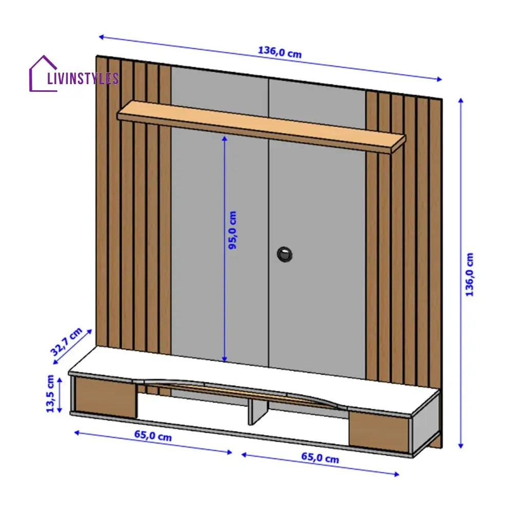 Maya Wall Mounted Tv Unit Stand for Living Room
