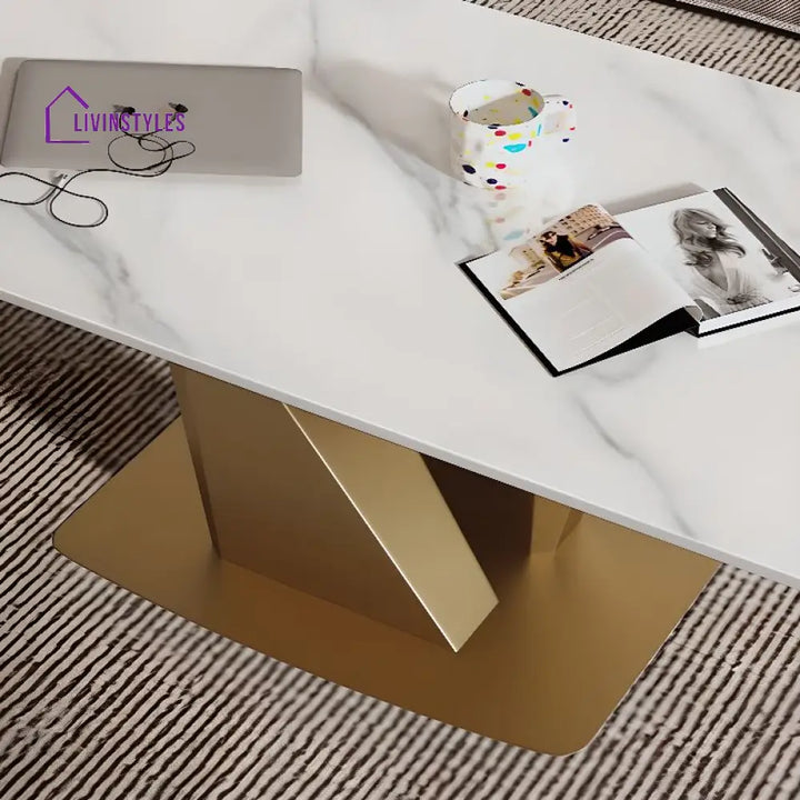 Medhavi Stainless Steel Coffee Table for Living Room