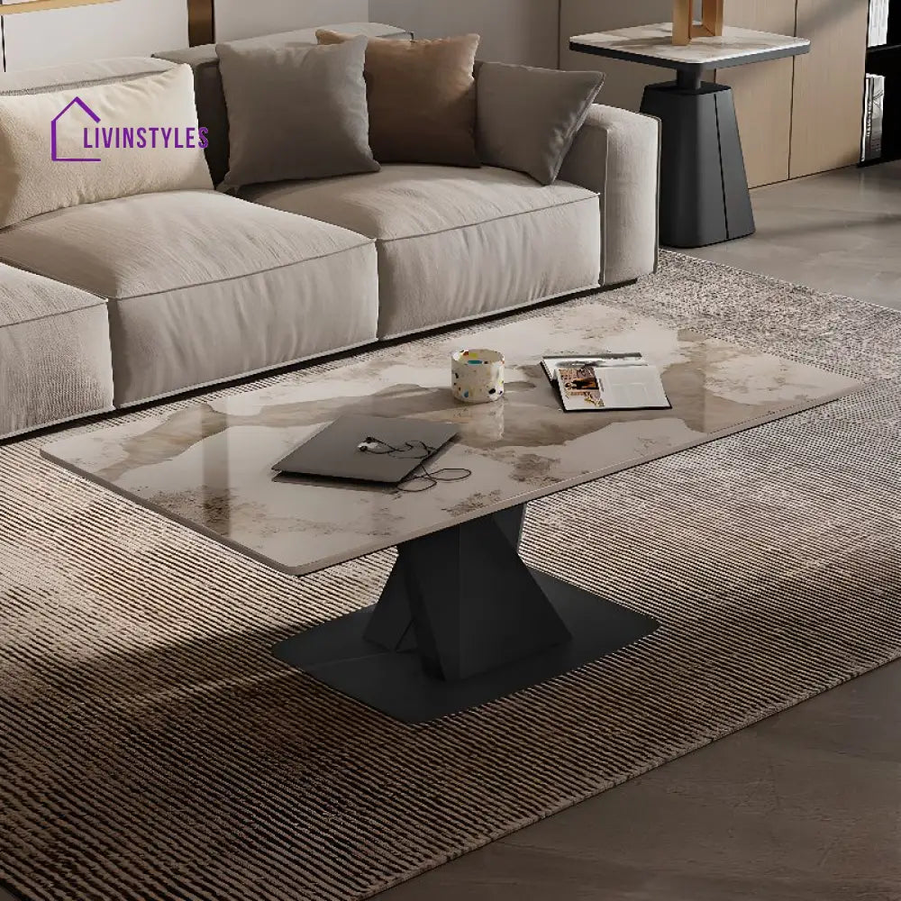 Medhavi Stainless Steel Coffee Table for Living Room