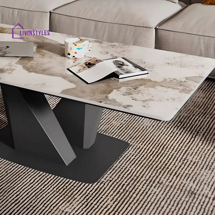 Medhavi Stainless Steel Coffee Table for Living Room