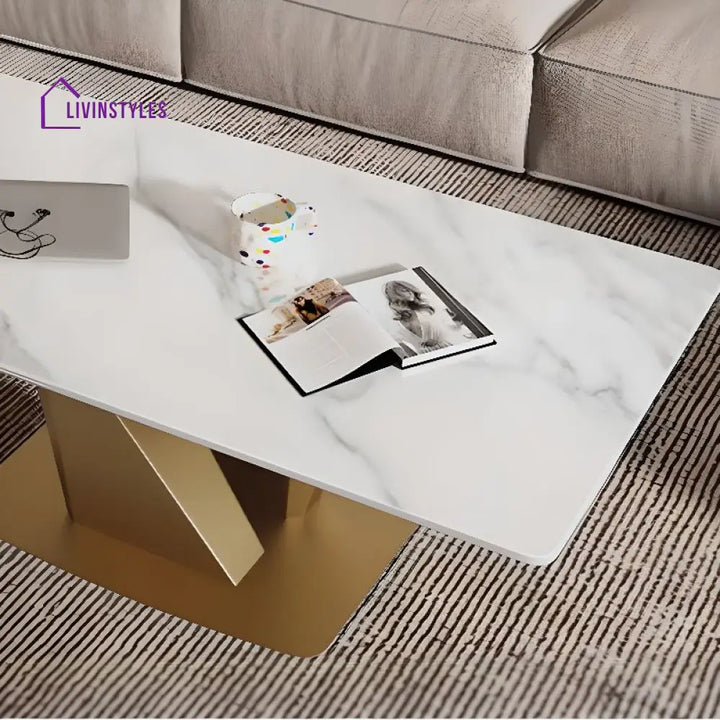 Medhavi Stainless Steel Coffee Table for Living Room