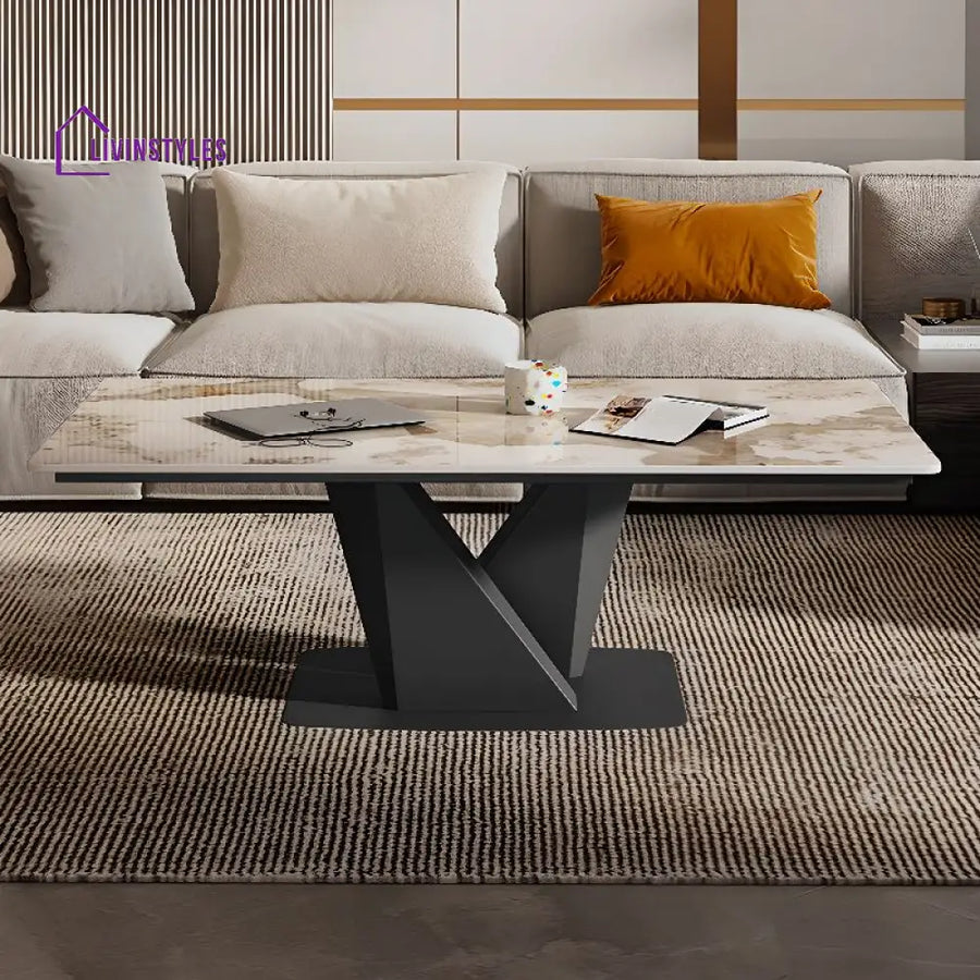 Medhavi Stainless Steel Coffee Table for Living Room