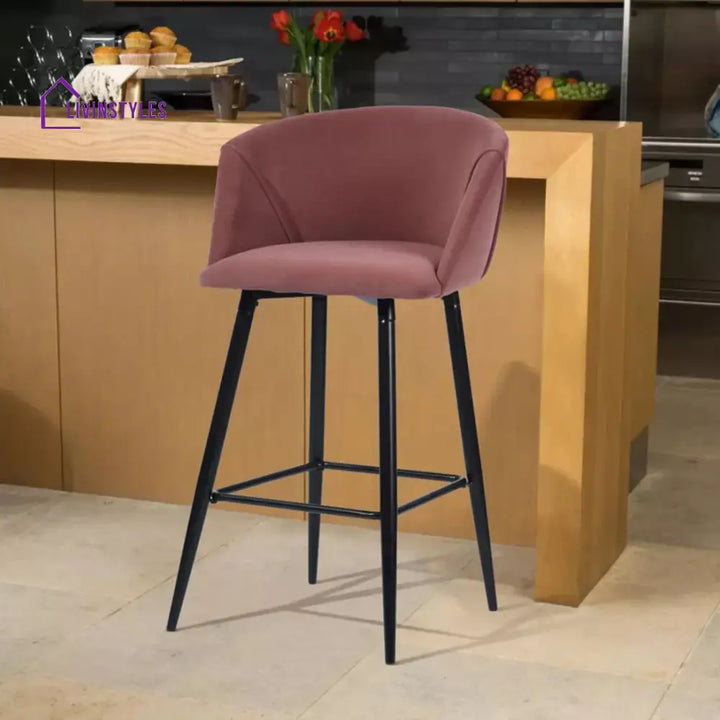 Luxurious Comfy Velvet Counter Bar Chair / Long
