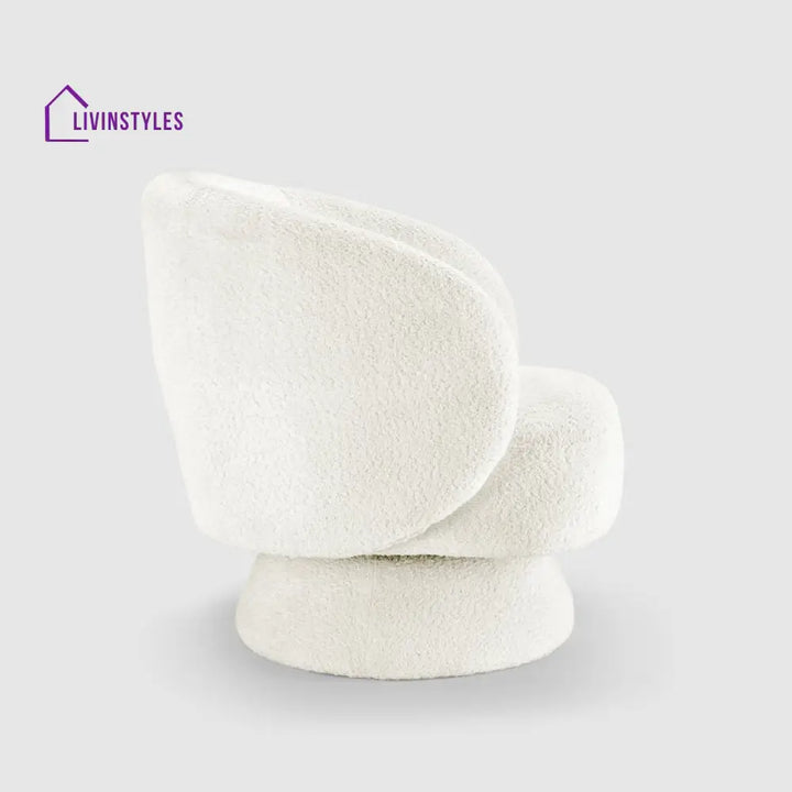 Meenakshi Solid Wood and Fabric Arm Chair | Living Room Chair | Lounge Chair