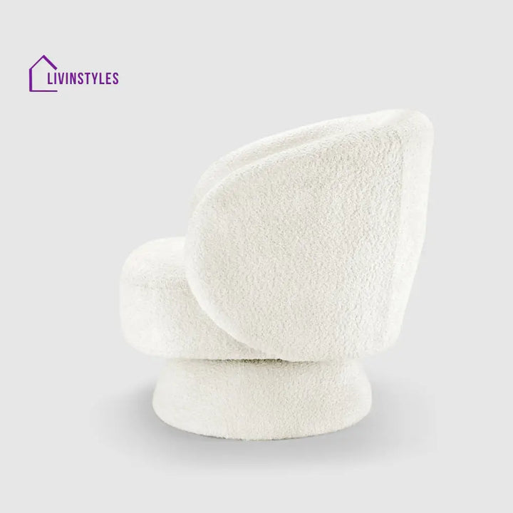 Meenakshi Solid Wood and Fabric Arm Chair | Living Room Chair | Lounge Chair