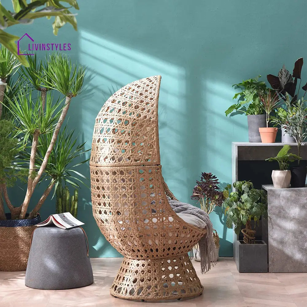 Nerida Rattan Cocoon Chair Garden Seating > Egg Chair