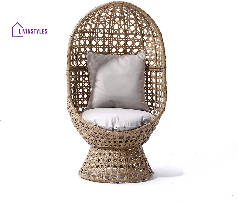 Nerida Rattan Cocoon Chair Garden Seating > Egg Chair