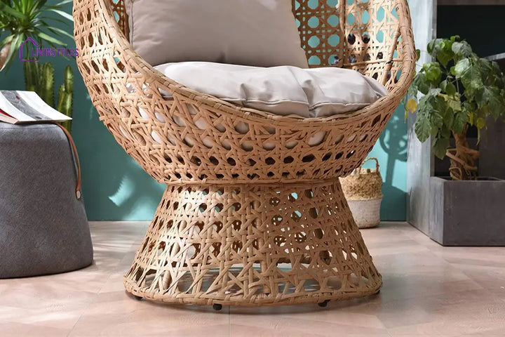Nerida Rattan Cocoon Chair Garden Seating > Egg Chair