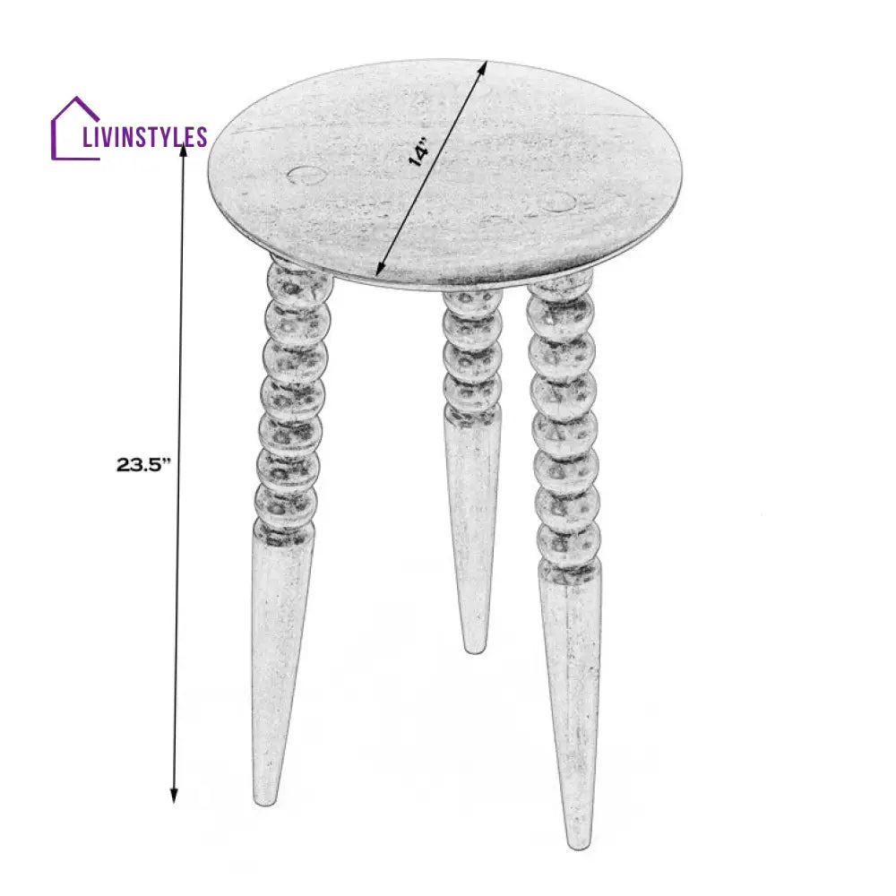 Meera Solid Wood Drink Table | Side Table | Laptop Table