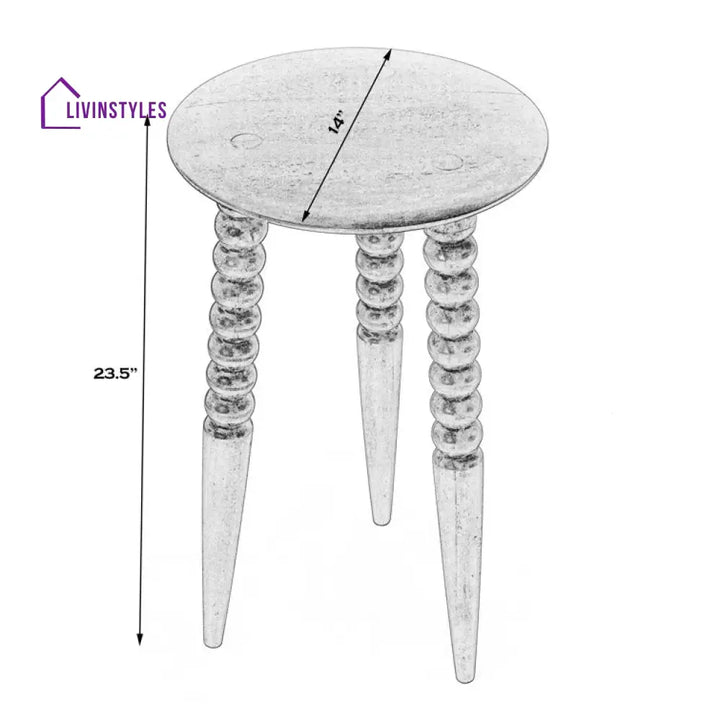 Meera Solid Wood Drink Table | Side Table | Laptop Table
