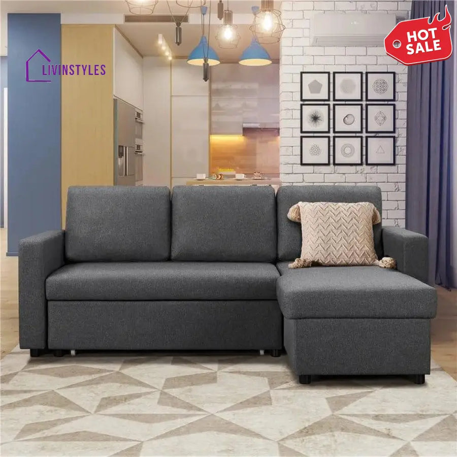Daizha 2 - Piece Upholstered Corner Sofa Come Bed