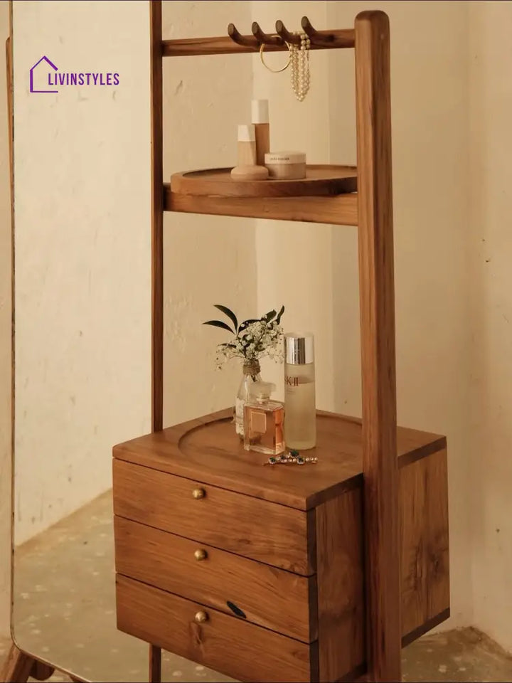 Meghna solid wood dressing table with drawers for bedroom