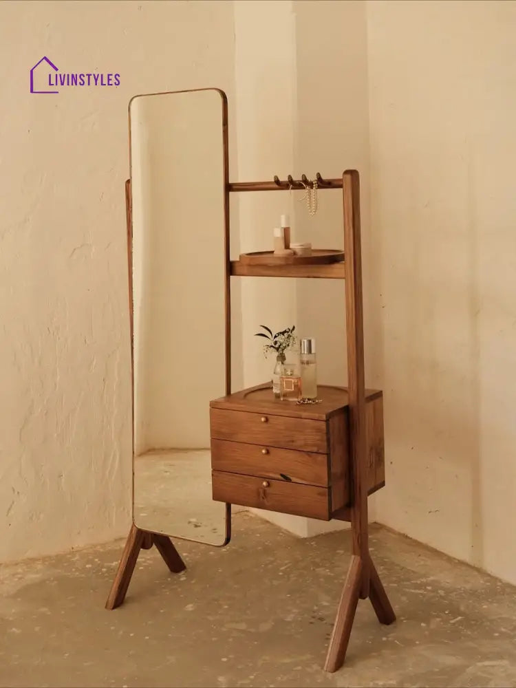 Meghna solid wood dressing table with drawers for bedroom