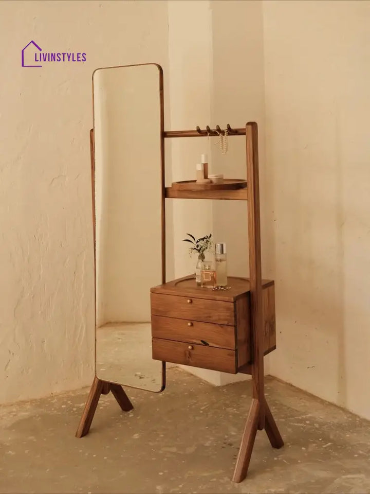 Meghna solid wood dressing table with drawers for bedroom