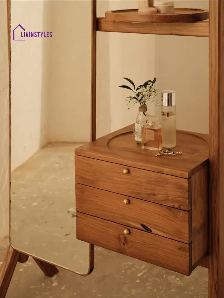 Meghna solid wood dressing table with drawers for bedroom