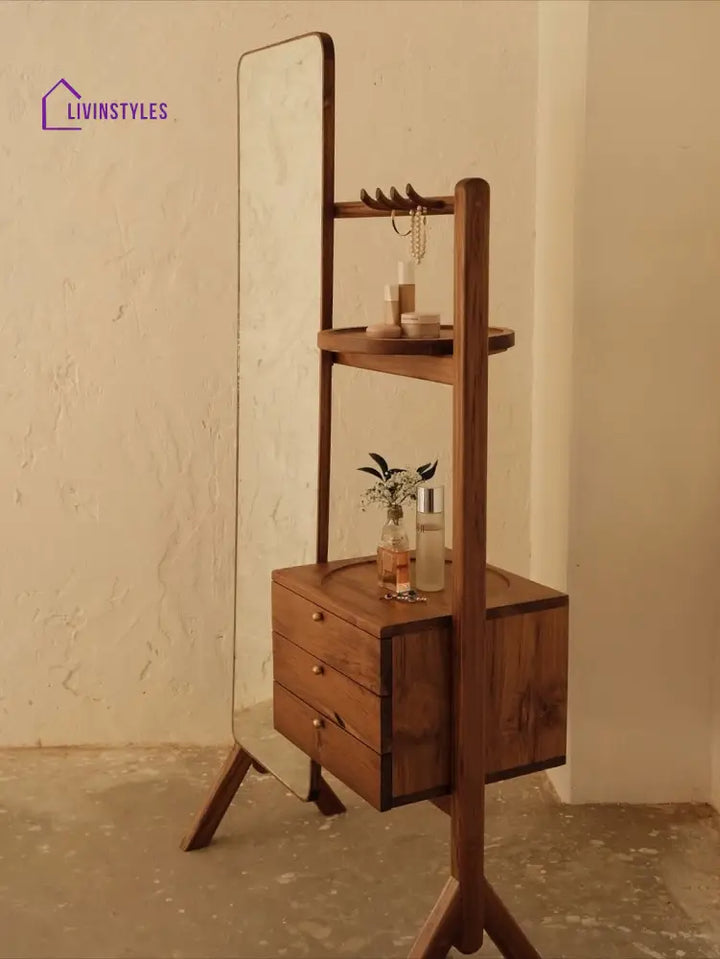 Meghna solid wood dressing table with drawers for bedroom