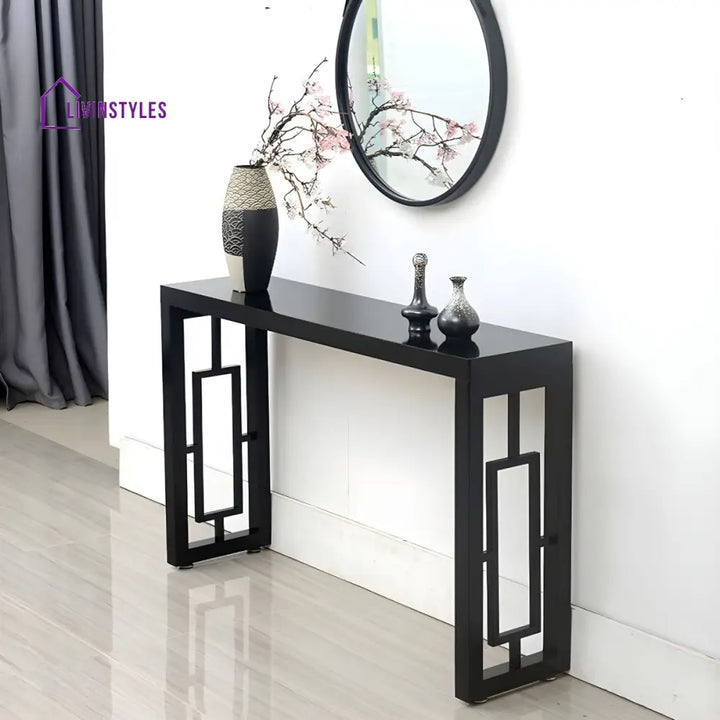Mehulraj Wooden Living Room Console Table