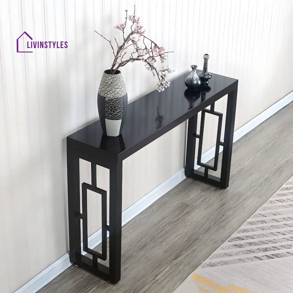 Mehulraj Wooden Living Room Console Table