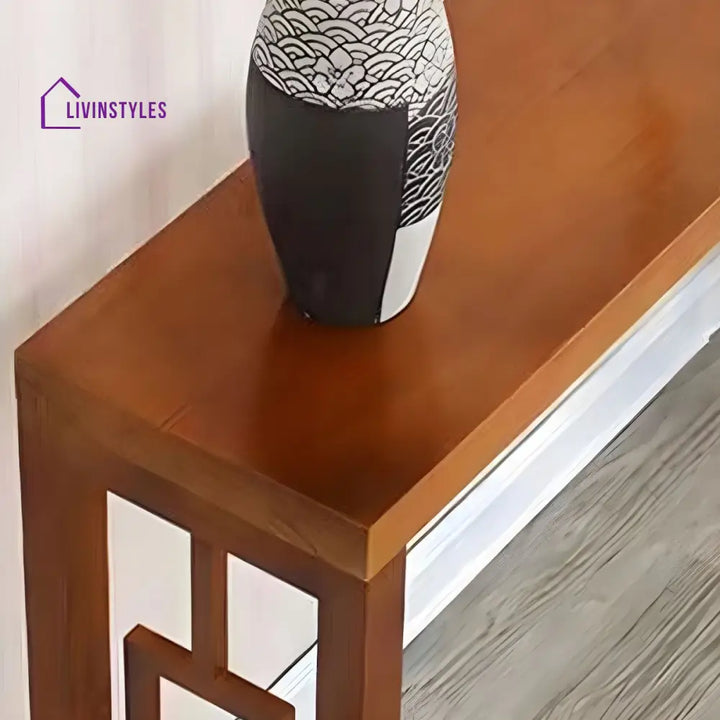 Mehulraj Wooden Living Room Console Table