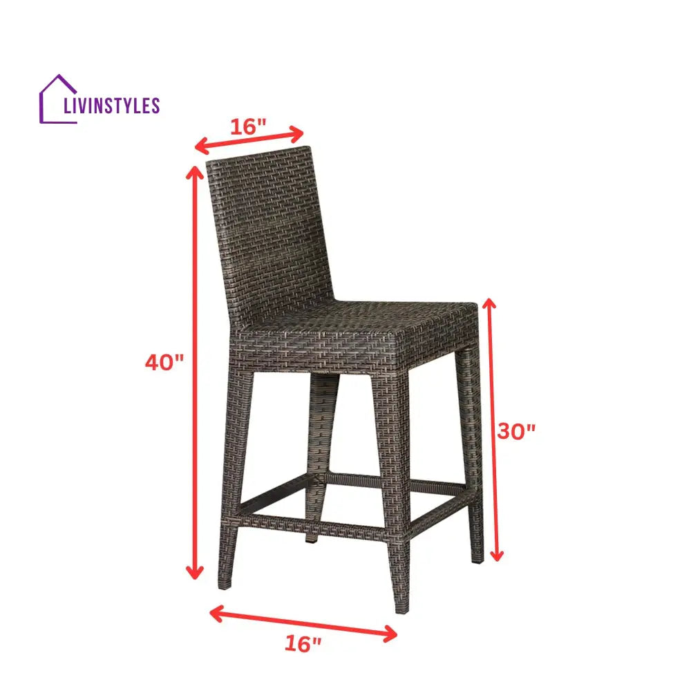 Meier Outdoor Patio Bar Sets 2 Chairs and 1 Table (Capicano) - Bar Sets