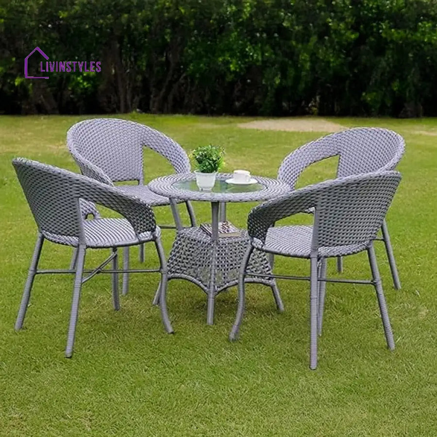 Mercedes 5-Piece Outdoor Rattan Wicker Patio Bistro Set Patio Set