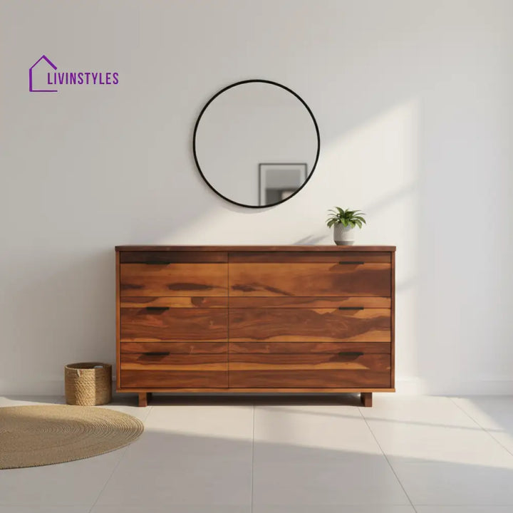 Mercedes sheesham wood chest of drawers