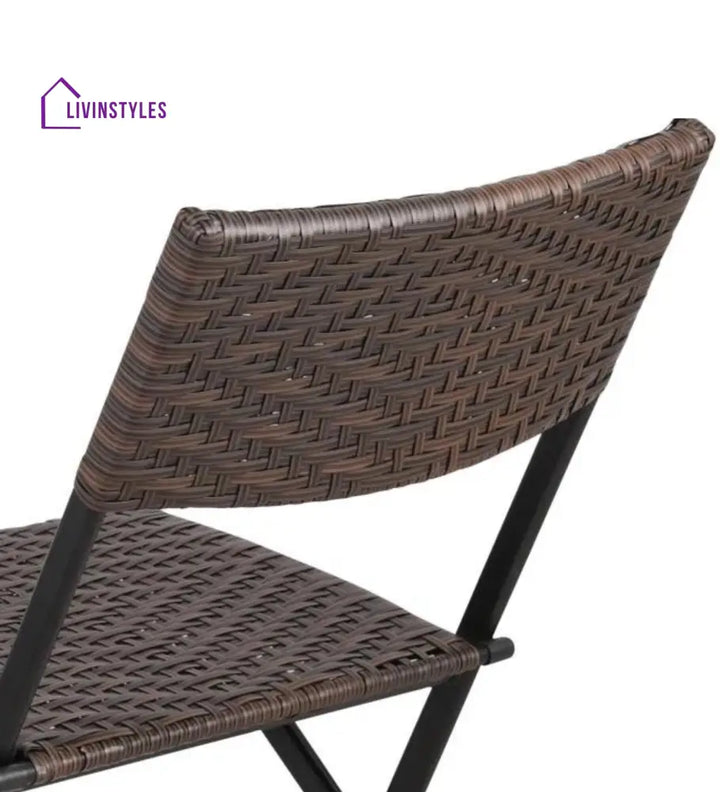 Messer Outdoor Patio Seating Set 2 Chairs and 1 Table Set (Brown) - Coffee Table Sets