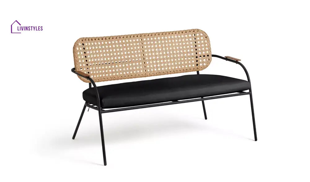 Meta Outdoor Garden Balcony Sofa Set 2 Seater 2 Single seater 1 side table and 1 Center Table Set (Honey + Grey)