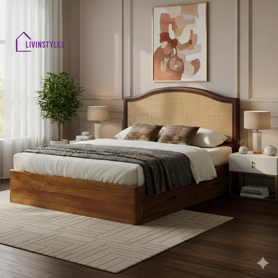 Michael Premium Sheesham Wood Bed