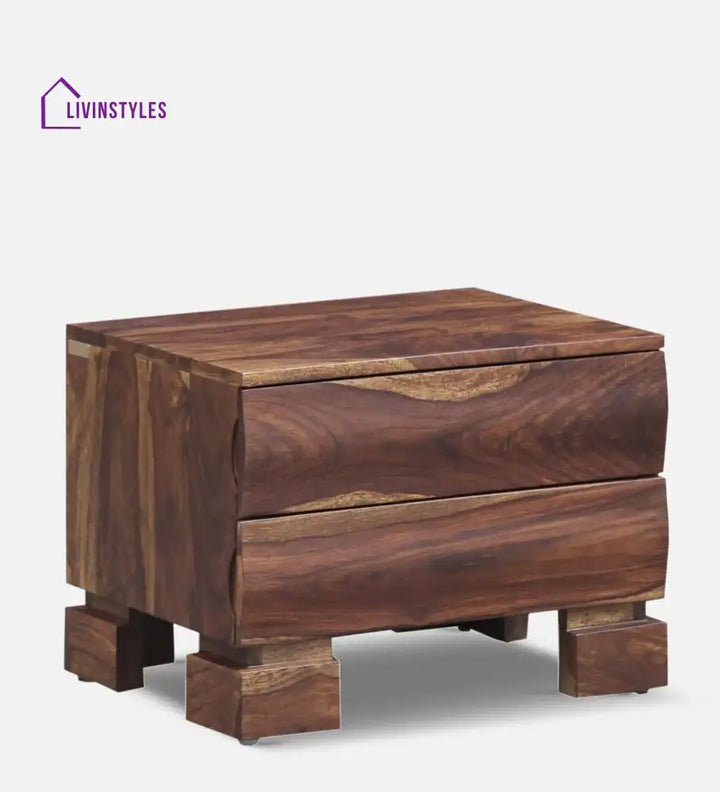 Tulsi Sheesham Wood Bedside Table Bedroom Furniture Sets