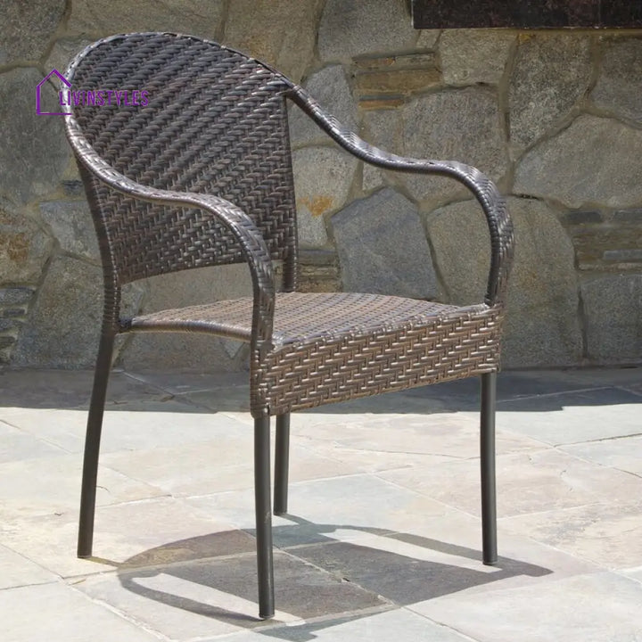 Michele Outdoor Patio Dining Set 6 Chairs and 1 Table (Brown) - Dining sets