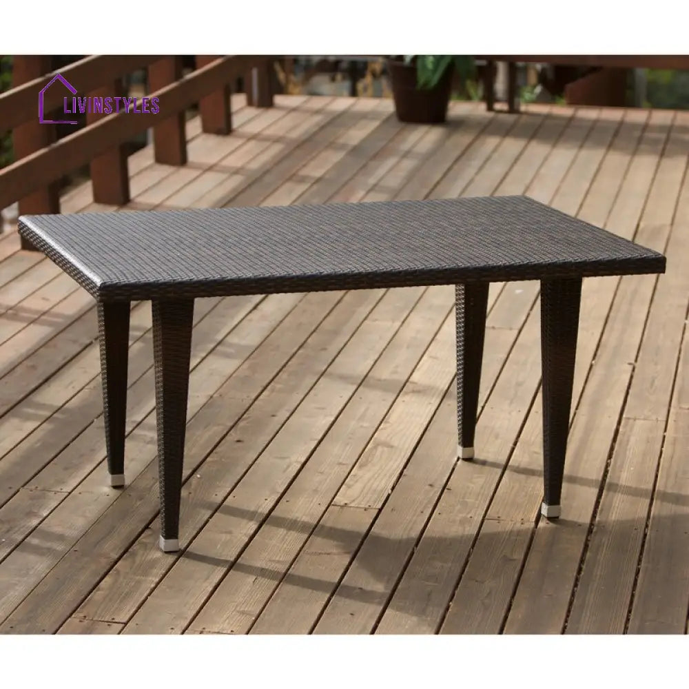 Michele Outdoor Patio Dining Set 6 Chairs and 1 Table (Brown) - Dining sets