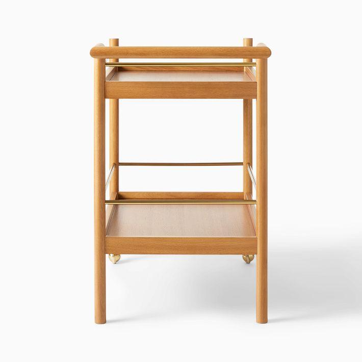 Bohdan Mid-Century Bar Trolley Cart