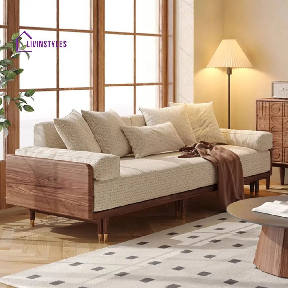 Mihika Solid Wood Sofa Come Bed | Easy Folding Sofa Come Bed