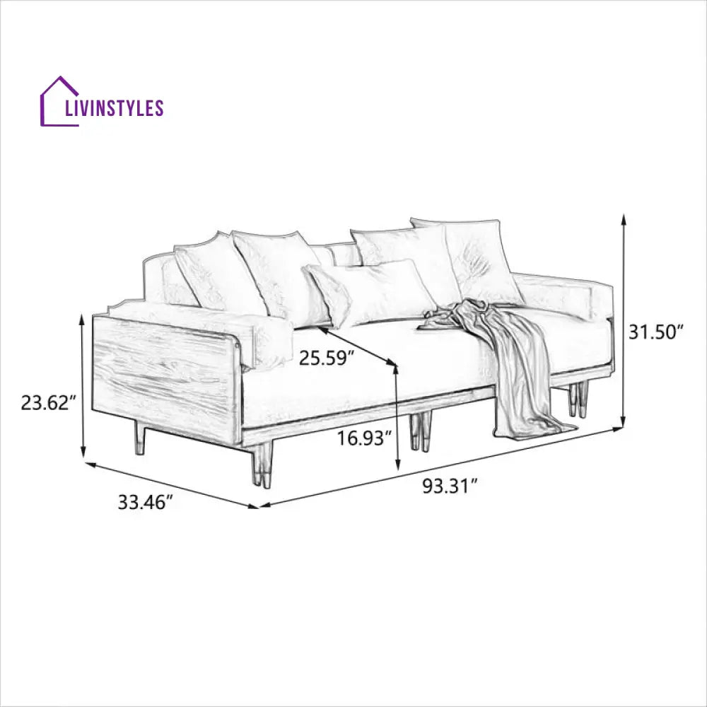 Mihika Solid Wood Sofa Come Bed | Easy Folding Sofa Come Bed